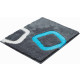 Tapis de salle de bain arolo turqoise 50 x 60 cm 