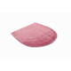 Tapis de salle de bain curts rose housse pour abattant wc 47 x 50 cm 