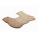 Tapis de salle de bain curts beige contour wc 50 x 60 cm 