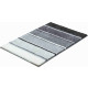 Tapis de salle de bain summertime gris 65 x 115 cm 