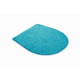 Tapis de salle de bain wings turquoise housse pour abattant wc 47 x 50 cm 