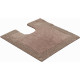 Tapis de salle de bain luxor beige contour wc 60 x 60 cm 