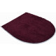Tapis de salle de bain barcelona berry housse pour abattant wc 47 x 50 cm 