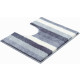 Tapis de salle de bain barcelona gris contour wc 50 x 60 cm 