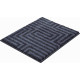 Tapis de salle de bain aruba anthracite 50 x 60 cm 