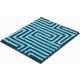Tapis de salle de bain aruba bleu 50 x 60 cm 