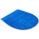 Tapis de salle de bain bona bleu housse pour abattant wc 47 x 50 cm 