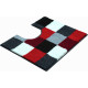 Tapis de salle de bain bona rubis contour wc 50 x 60 cm 