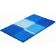 Tapis de salle de bain fantasie bleu 70 x 120 cm 