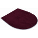 Tapis de salle de bain rialto rubis housse pour abattant wc 47 x 50 cm 