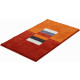 Tapis de salle de bain capricio orange 60 x 100 cm 