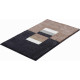 Tapis de salle de bain capricio marron 70 x 120 cm 