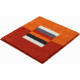 Tapis de salle de bain capricio orange 55 x 60 cm 