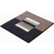 Tapis de salle de bain capricio marron 55 x 60 cm 