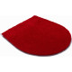 Tapis de salle de bain capricio rubis housse pour abattant wc 47 x 50 cm 