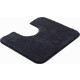 Tapis de salle de bain fantastic anthracite contour wc 50 x 60 cm 