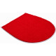 Tapis de salle de bain flash rubis housse pour abattant wc 47 x 50 cm 