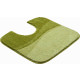 Tapis de salle de bain flash vert contour wc 55 x 60 cm 