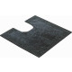 Tapis de salle de bain primo anthracite contour wc 55 x 55 cm 