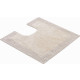 Tapis de salle de bain primo naturel contour wc 55 x 55 cm 