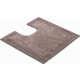 Tapis de salle de bain primo marron contour wc 55 x 55 cm 