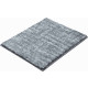 Tapis de salle de bain savio gris 50 x 60 cm 