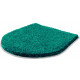 Tapis de salle de bain lex turquoise housse pour abattant wc 47 x 50 cm 
