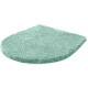 Tapis de salle de bain lex vert housse pour abattant wc 47 x 50 cm 