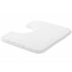 Tapis de salle de bain lex blanc contour wc 50 x 60 cm 