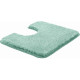 Tapis de salle de bain lex vert contour wc 50 x 60 cm 