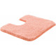 Tapis de salle de bain lex rose contour wc 50 x 60 cm 