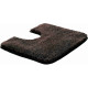 Tapis de salle de bain lex mocca contour wc 50 x 60 cm 