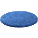 Tapis de salle de bain lex bleu rond 80 cm 