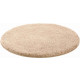 Tapis de salle de bain lex beige rond 80 cm 