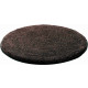Tapis de salle de bain lex mocca rond 80 cm 