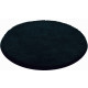 Tapis de salle de bain lex noir rond 80 cm 