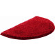 Tapis de salle de bain lex rubis demi cercle 50 x 80 cm 