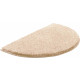 Tapis de salle de bain lex beige demi cercle  