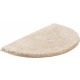 Tapis de salle de bain lex champagne demi cercle  