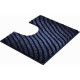 Tapis de salle de bain etrenity anthracite contour wc 50 x 60 cm 