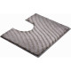Tapis de salle de bain eternity beige contour wc 50 x 60 cm 