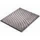 Tapis de salle de bain eternity beige 50 x 60 cm 