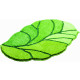 Tapis de salle de bain aosta vert 70 x 120 cm 