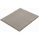 Tapis de salle de bain riffle gris minéral 50 x 60 cm 