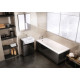 Cleargreen baignoire à  encastrer sustain r4 160x70 blanc 