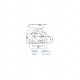 Baignoire d'angle 240l 135x135x45cm elena 