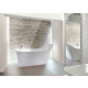 Clearwater baignoire ergonomique en îlot nebbia 160x80 cm xtremstone 