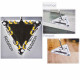 Balai triangulaire rechargeable 