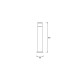 Balise de jardin arrow led 12 ampoules 