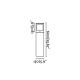 Balise de jardin gris foncé cartago 1 ampoule 